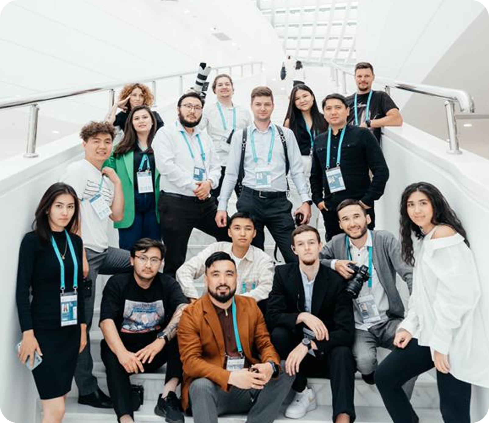 The TBD team at a forum